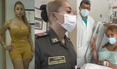 Andrea Cortés en Barranquilla.