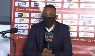 El entrenador de Junior, Luis Amaranto Perea.