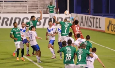 Imagen del partido de ida disputado en Argentina.