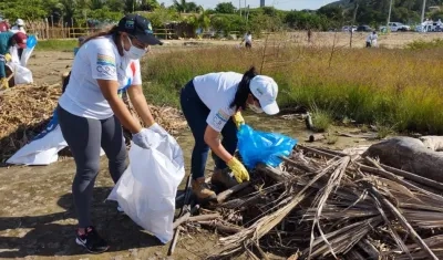 Recolección de basuras en Puerto Colombia