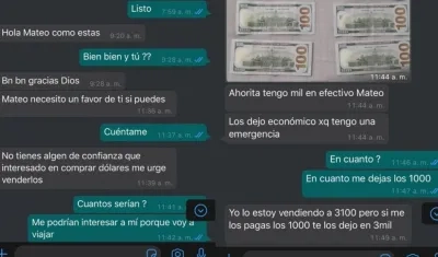 Imagen de las conversaciones.