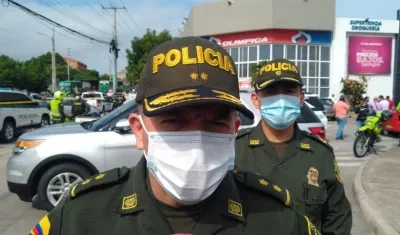 General Ricardo Alarcón, comandante de la Policía Metropolitana de Barranquilla.