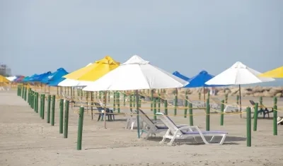 El quinto tramo dado en servicio en la playa biosegura de Bocagrande.