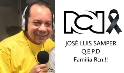 José Luis Samper, locutor fallecido. 