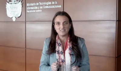 La Ministra de las TIC, Karen Abudinen.