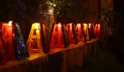 Celebración de las velitas en pandemia