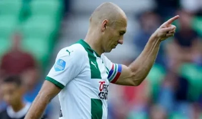 Arjen Robben, delantero holandés. 