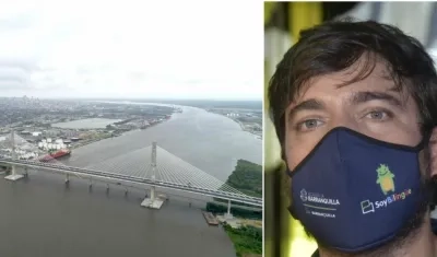 El alcalde de Barranquilla, Jaime Pumarejo, se refirió a las condiciones actuales que del canal de acceso.