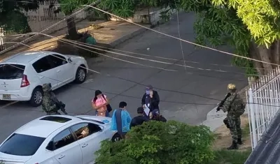 Una de las capturas realizadas en el barrio La Unión de Barranquilla. 