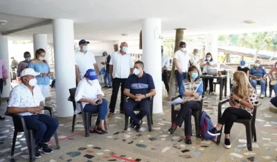 La Ministra del Interior, Alicia Arango Olmos, en Atlántico.