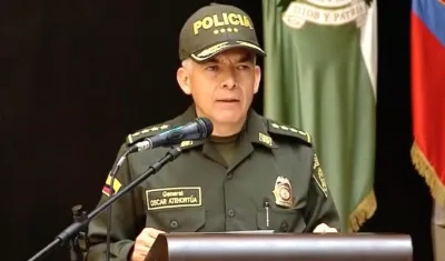 Director de la Policía Nacional, general Óscar Atehortúa Duque.
