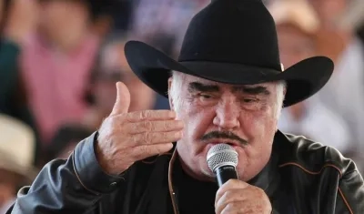 Vicente Fernández, cantante mexicano.