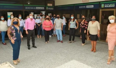 Secretaría de educación de Soledad y sus funcionarios. 