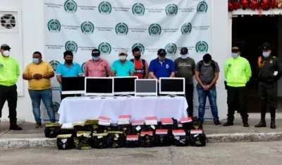 Las capturas fueron realizadas por la Policía. 