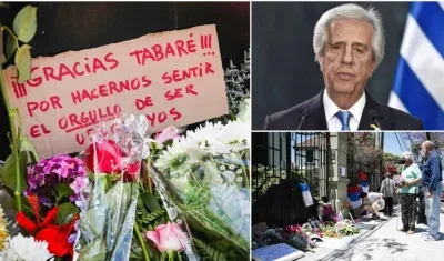 En la imagen, honores al fallecido expresidente de Uruguay Tabaré Vázquez. 