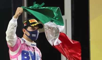 Sergio Pérez, corredor de la F1. 