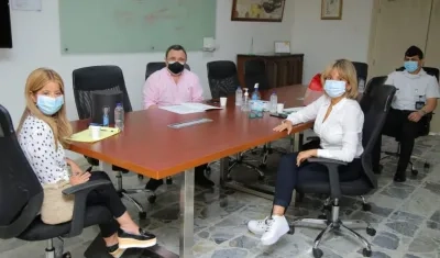 Reunión de la Gobernadora, el Secretario del Interior y el Inpec.