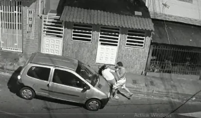 Momento de la golpiza.