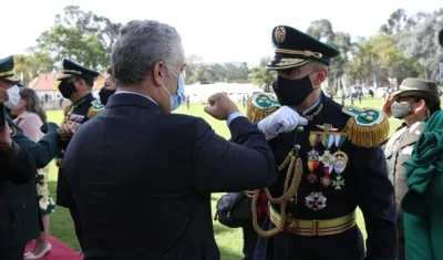 Ceremonia de ascenso del general Mariano Botero, a Mayor General de la Policía.