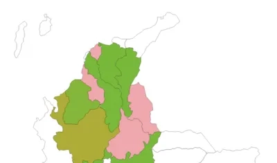 Mapa de INS sobre lesiones de pólvora.