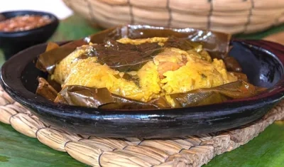 El delicioso pastel de Pital de Megua.