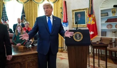 El presidente saliente de EE.UU., Donald Trump.