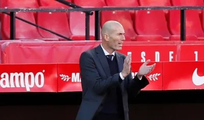 Zinedine Zidane, técnico del Real Madrid. 