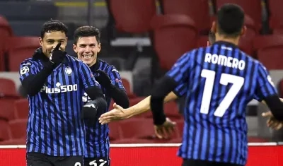 Luis Muriel festeja su gol. 