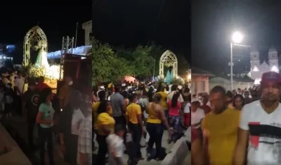 Imágenes de la procesión.