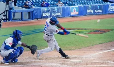 Momento del cuadrangular de Dilson Herrera.