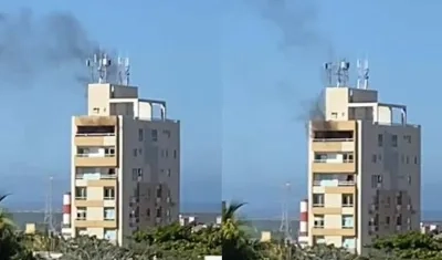 Conato de incendio en edificio en el norte