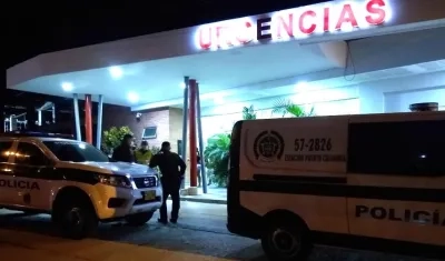 Los heridos en Puerto Colombia fueron trasladados al hospital municipal.