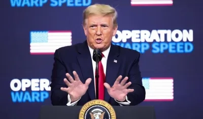 El presidente estadounidense saliente, Donald Trump.