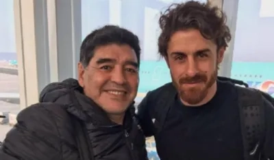 Diego Maradona y Pablo Aimar.