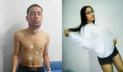  Eduardo José Garcés Florez y su exnovia Lina Marcela Caballero Zabaleta.