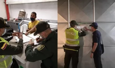 Momento del cierre al estadero. 