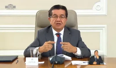 Ministro de Salud, Fernando Ruíz.
