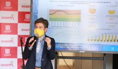 Claudia López, alcaldesa de Bogotá.