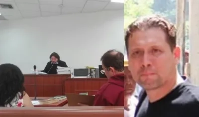 Juez Rafael Uribe durante las audiencias en el caso Unimetro. 