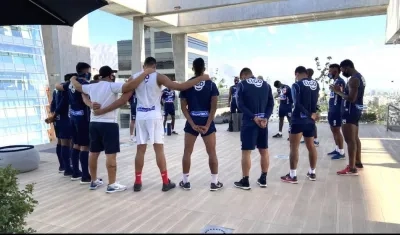 Jugadores junioristas en territorio chileno.