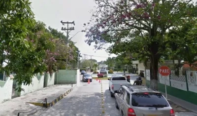 Entrada al Batallón Paraíso, en el norte de Barranquilla. 
