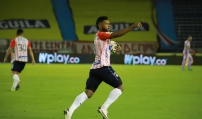 Miguel Ángel Borja, goleador de Junior. 