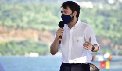 El Alcalde de Barranquilla, Jaime Pumarejo.