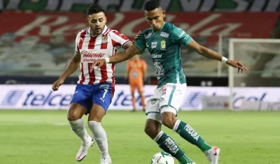 William Tesillo, jugador del León. 