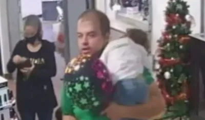 Diego Cadavid y la pequeña Sofía, antes del asesinato.