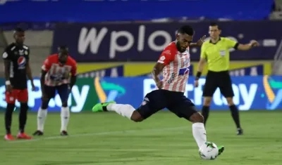 Miguel Ángel Borja, goleador de Junior. 