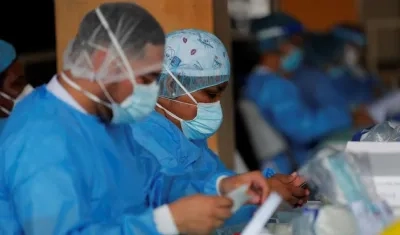 Personal de salud en Panamá. 