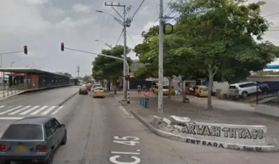 Calle Murillo con carrera 26, sector donde fue encontrado el cadáver. 