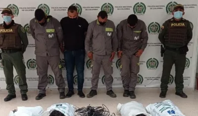 Capturados con cables robados