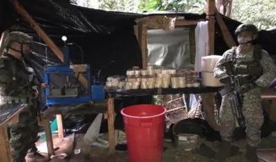 Droga incautada por la Armada